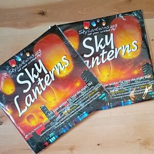 Set Of Two Brand New Sky Lanterns